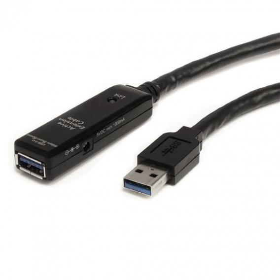 Obrázok pre StarTech.com USB3AAEXT5M USB kabel USB 3.2 Gen 1 (3.1 Gen 1) 5 m USB A Černá