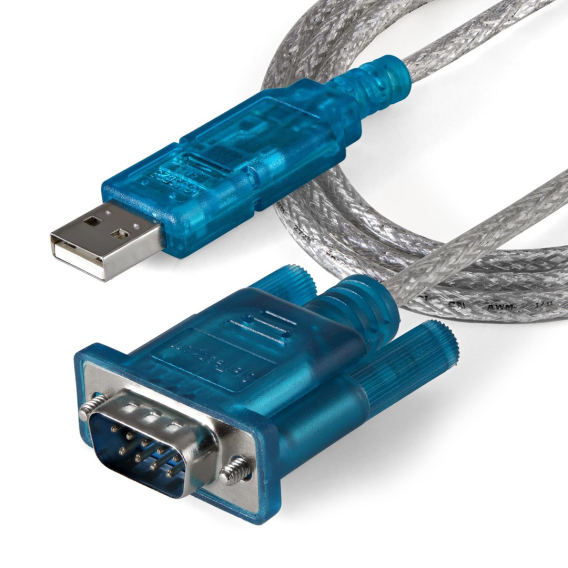 Obrázok pre StarTech.com ICUSB232SM3 kabelová redukce DB-9 USB 2.0 A Modrá, Průhledná