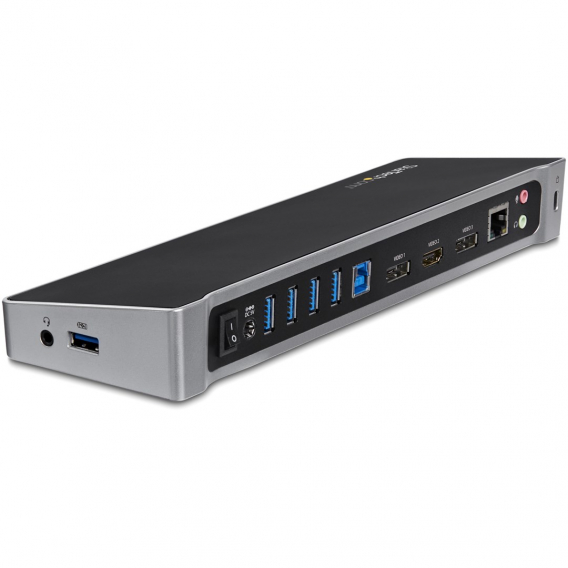 Obrázok pre StarTech.com USB3DOCKH2DP dokovací stanice/replikátor portů Kabel USB 3.2 Gen 1 (3.1 Gen 1) Type-A Černá, Stříbrná