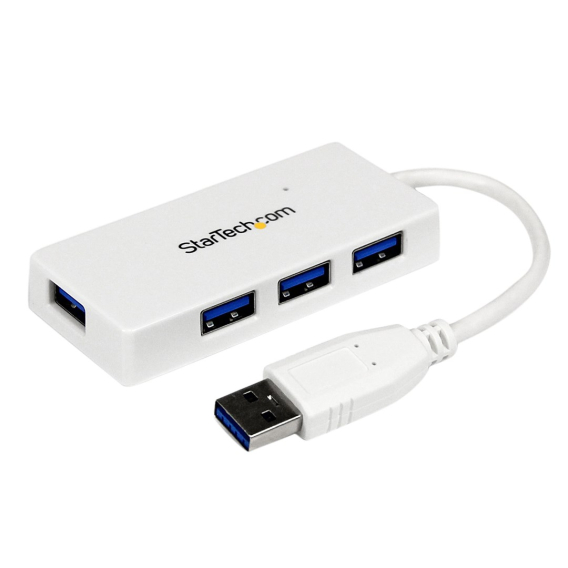 Obrázok pre StarTech.com ST4300MINU3W rozbočovač rozhraní USB 3.2 Gen 1 (3.1 Gen 1) Type-A 5000 Mbit/s Bílá