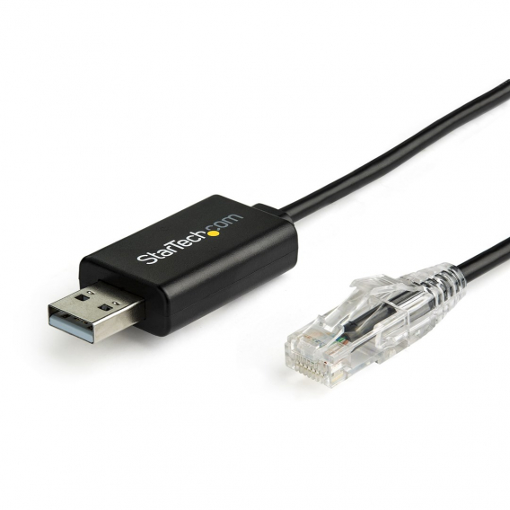 Obrázok pre StarTech.com ICUSBROLLOVR kabelová redukce RJ-45 USB 2.0 Type-A Černá