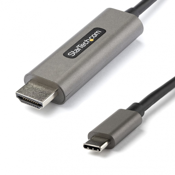 Obrázok pre StarTech.com CDP2HDMM1MH adaptér k video kabelům 1 m HDMI Typ A (standardní) USB typu C Černá, Stříbrná