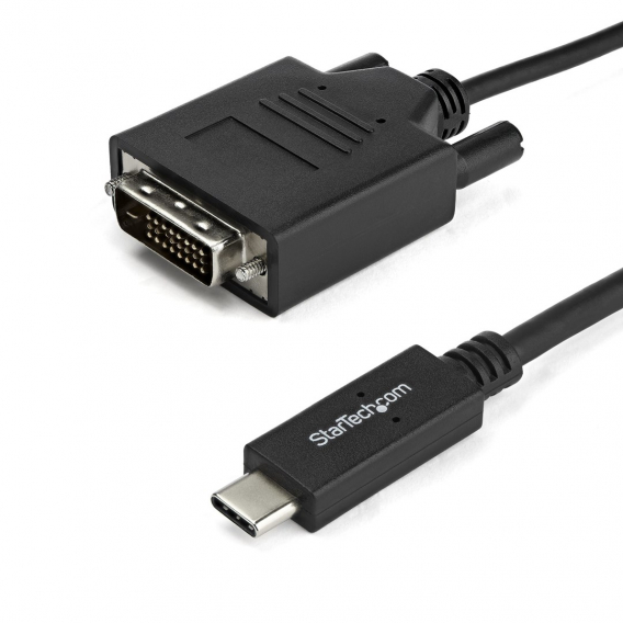 Obrázok pre StarTech.com CDP2DVIMM2MB adaptér k video kabelům 2 m USB typu C DVI-D Černá