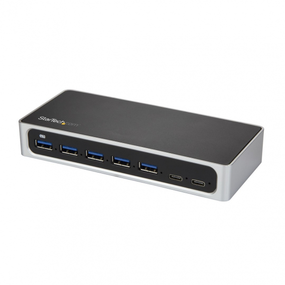 Obrázok pre StarTech.com HB30C5A2CSC rozbočovač rozhraní USB 3.2 Gen 1 (3.1 Gen 1) Type-B 5000 Mbit/s Černá, Stříbrná