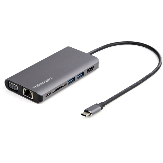 Obrázok pre StarTech.com DKT30CHVAUSP dokovací stanice/replikátor portů Kabel USB 3.2 Gen 1 (3.1 Gen 1) Type-C Černá, Šedá