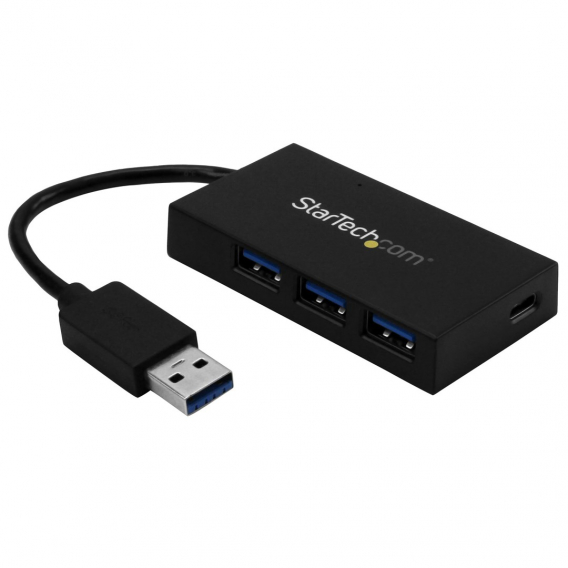 Obrázok pre StarTech.com HB30A3A1CFB rozbočovač rozhraní USB 3.2 Gen 1 (3.1 Gen 1) Type-A 5000 Mbit/s Černá