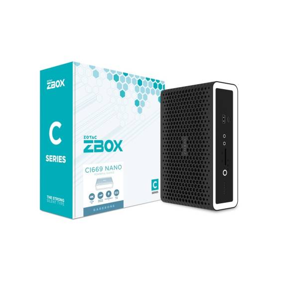 Obrázok pre Zotac ZBOX CI669 NANO PC s objemem 1,8 l Černá, Bílá i7-1355U Intel® SoC 1,7 GHz