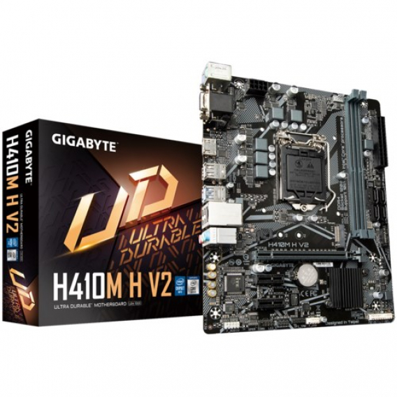 Obrázok pre GIGABYTE H410M H V2 základní deska Intel H410 LGA 1200 (Socket H5) Micro ATX