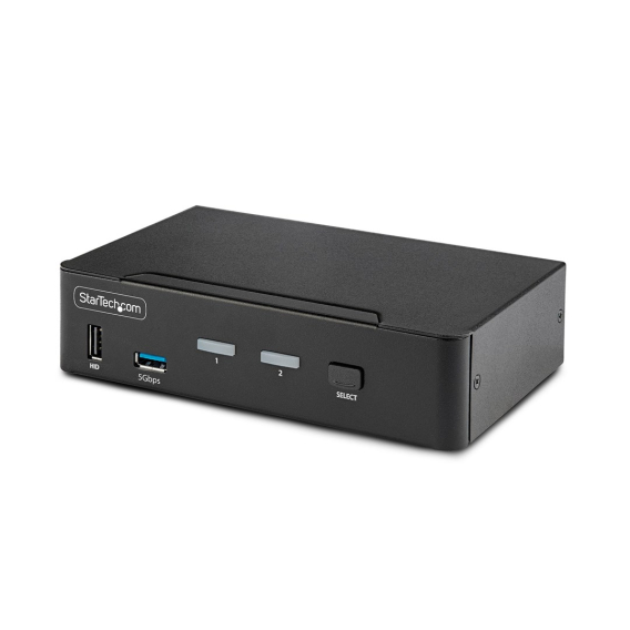 Obrázok pre StarTech.com D86A2-2-PORT-8K-KVM konzolový (KVM) přepínač Černá