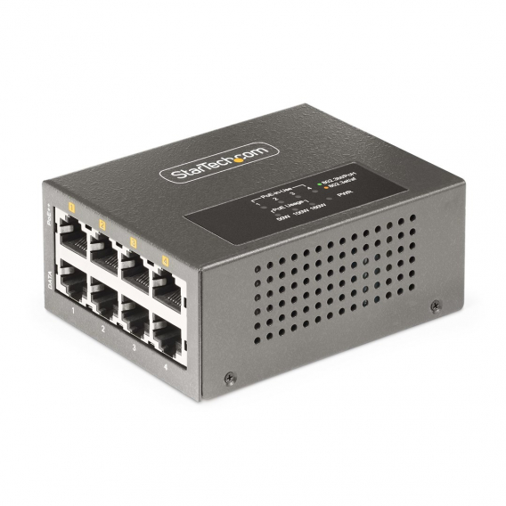 Obrázok pre StarTech.com AS445C-POE-INJECTOR PoE adaptér 2.5 Gigabit Ethernet, 5 Gigabit Ethernet, Fast Ethernet, Gigabit Ethernet