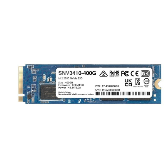 Obrázok pre Synology SNV3410 400 GB M.2 PCI Express 3.0 NVMe