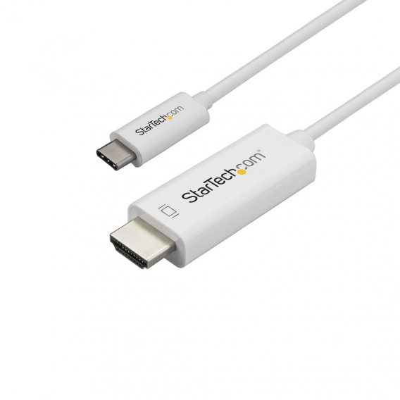 Obrázok pre StarTech.com CDP2HD1MWNL adaptér k video kabelům 1 m USB typu C HDMI Typ A (standardní) Bílá