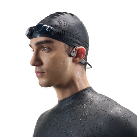 Obrázok pre SHOKZ OpenSwim Pro Sluchátka s mikrofonem Bezdrátový Šňůra kolem krku Sporty Bluetooth Šedá