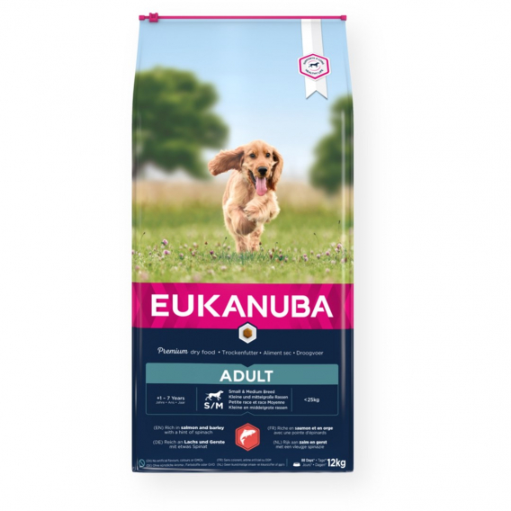 Obrázok pre EUKANUBA Adult Small&Medium Salmon - suché krmivo pro psy - 12kg