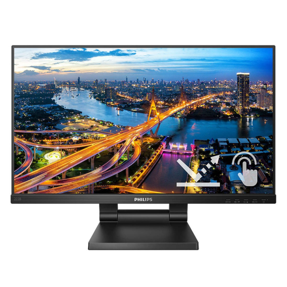 Obrázok pre Philips B Line 222B1TC/00 počítačový monitor 54,6 cm (21.5") 1920 x 1080 px Full HD LED Dotyková obrazovka Černá