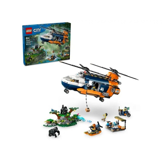Obrázok pre LEGO City 60437 Vrtulník průzkumníka džungle v základním táboře
