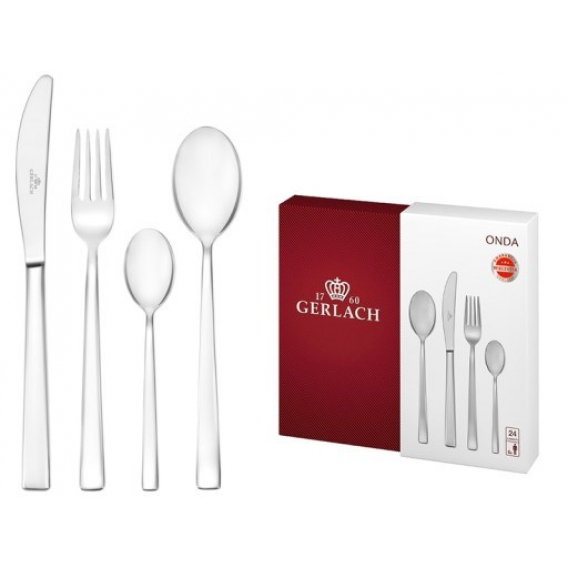 Obrázok pre Gerlach Cutlery Set 24 Pcs Onda Box Stainless Steel