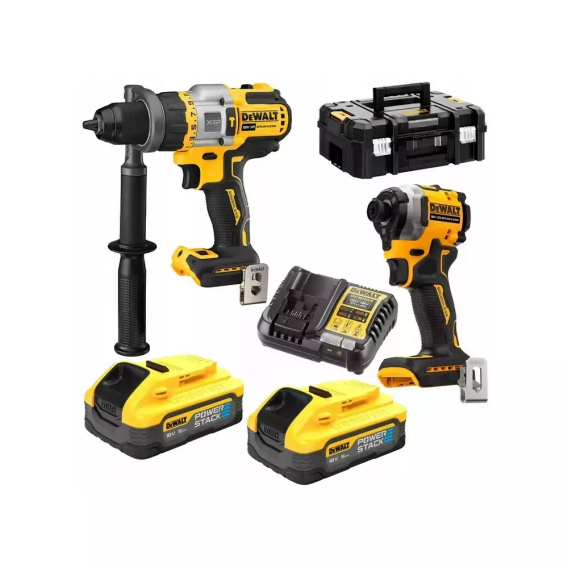 Obrázok pre DEWALT.ZESTAW COMBO 18V DCK2052H2T (DCD999+DCF850) 2x5,0Ah POWERSTACK TSTAK