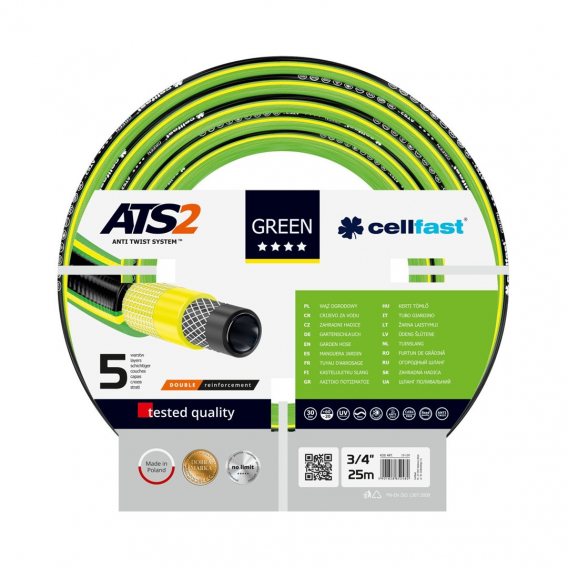 Obrázok pre Garden hose Cellfast 15-120 GREEN ATS2 ™ 3/4" 25m