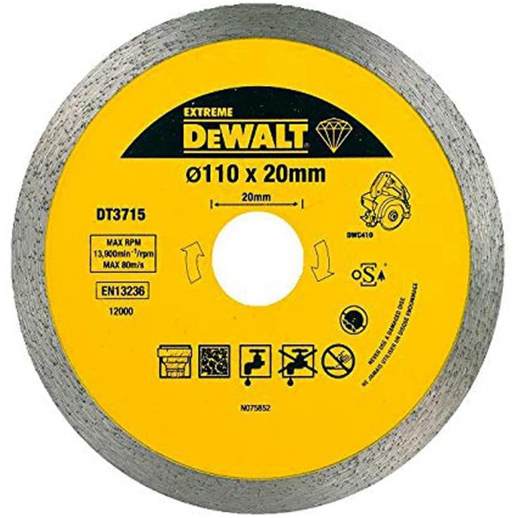 Obrázok pre DeWALT DT3715-QZ příslušenství k úhlovým bruskám Řezací disk