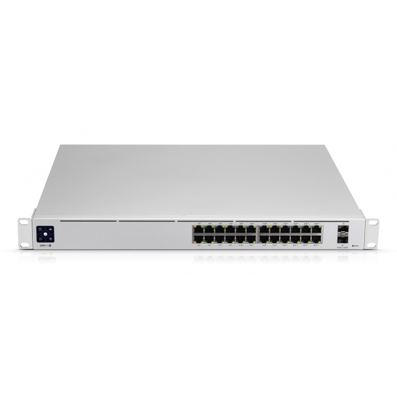 Obrázok pre Ubiquiti UniFi Pro 24-Port PoE Řízený L2/L3 Gigabit Ethernet (10/100/1000) Podpora napájení po Ethernetu (PoE) 1U Stříbrná