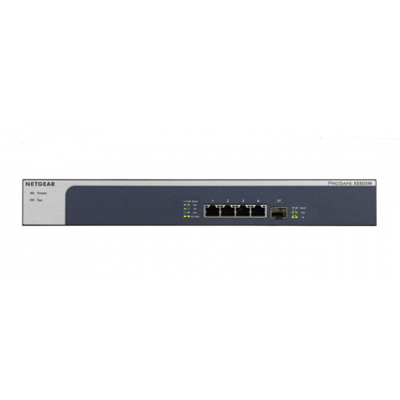 Obrázok pre NETGEAR XS505M Nespravované 10G Ethernet (100/1000/10000) Šedá, Stříbrná