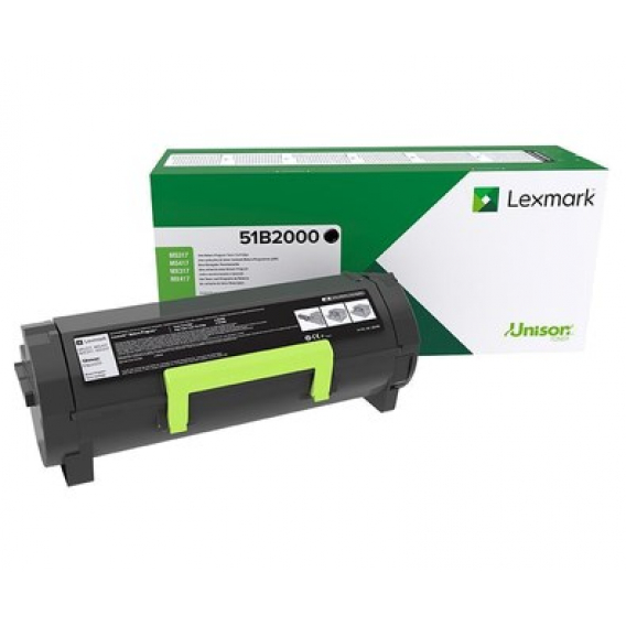 Obrázok pre Lexmark 51B2000 tonerová náplň Originální Černá