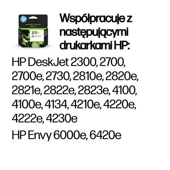 Obrázok pre HP Tříbarevná originální inkoustová kazeta 305XL s vysokou výtěžností