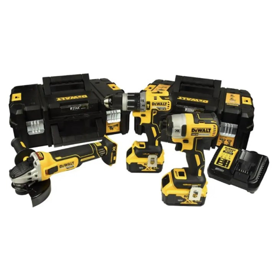 Obrázok pre DEWALT.ZESTAW COMBO 18V DCK384P2T (DCD796+DCF887+DCG405) 2x5,0Ah