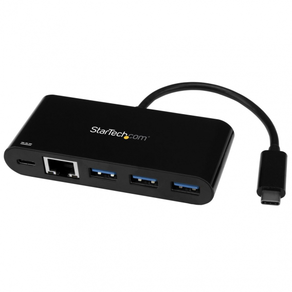 Obrázok pre StarTech.com HB30C3AGEPD dokovací stanice/replikátor portů Kabel USB 3.2 Gen 1 (3.1 Gen 1) Type-C Černá