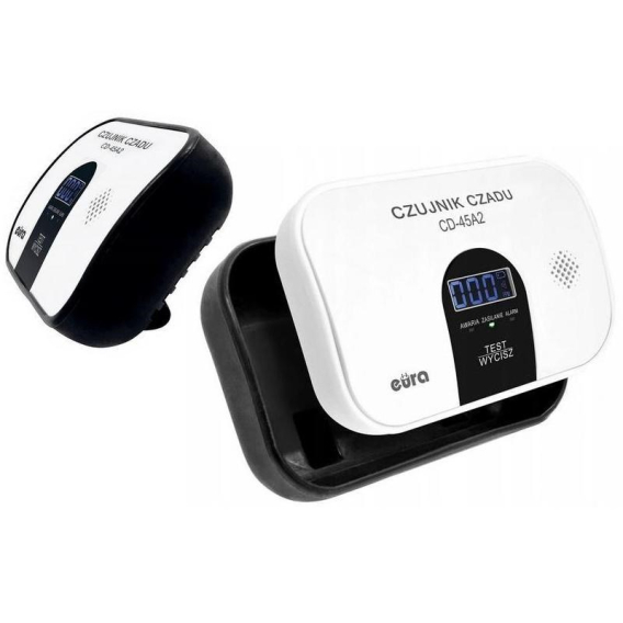 Obrázok pre EURA CD-45A2 carbon monoxide detector freestanding, battery-operated, LCD display