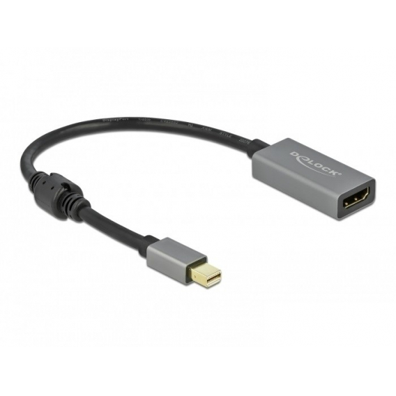 Obrázok pre DeLOCK 66570 adaptér k video kabelům 0,2 m Mini DisplayPort HDMI Typ A (standardní) Černá, Šedá