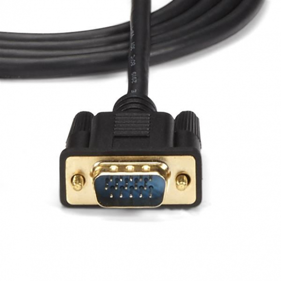 Obrázok pre StarTech.com HD2VGAMM3 adaptér k video kabelům 0,9 m VGA (D-Sub) HDMI + Micro USB Černá