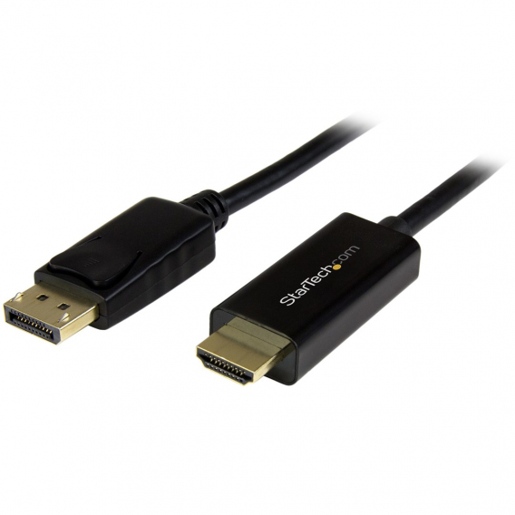 Obrázok pre StarTech.com DP2HDMM2MB adaptér k video kabelům 2 m HDMI Typ A (standardní) DisplayPort Černá