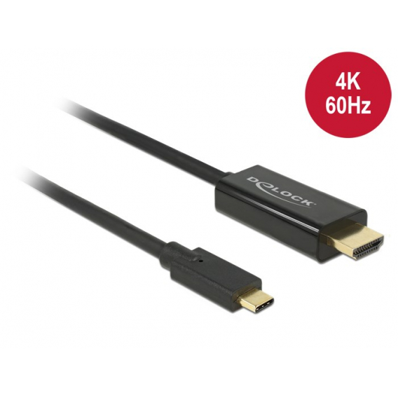 Obrázok pre DeLOCK 85292 adaptér k video kabelům 3 m USB typu C HDMI Černá