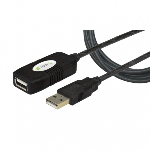 Obrázok pre Techly IUSB-REP10TY USB kabel USB 2.0 10 m USB A Černá