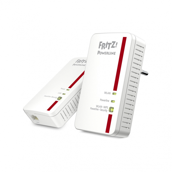 Obrázok pre FRITZ!Powerline 1240E WLAN Set 1200 Mbit/s Připojení na síť Ethernet Wi-Fi Bílá 1 kusů