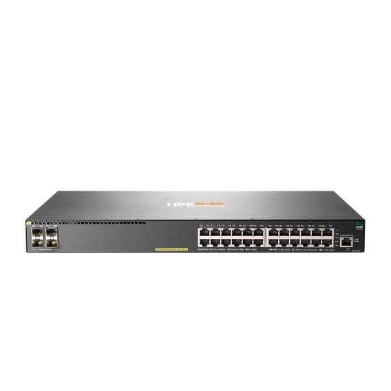 Obrázok pre HPE Aruba Networking 2930F 24G PoE+ 4SFP Switch Řízený L3 Gigabit Ethernet (10/100/1000) Podpora napájení po Ethernetu (PoE) 1U Šedá
