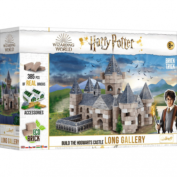 Obrázok pre Trefl Brick Trick Harry Potter - Long Gallery Kostkové puzzle 385 kusů Televize/film