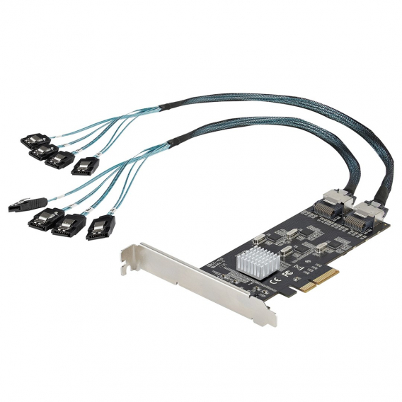 Obrázok pre StarTech.com 8P6G-PCIE-SATA-CARD karta/adaptér rozhraní Interní Mini-SAS