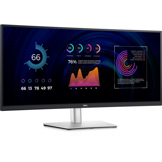 Obrázok pre DELL P Series P3424WE počítačový monitor 86,7 cm (34.1") 3440 x 1440 px 4K Ultra HD LCD Černá