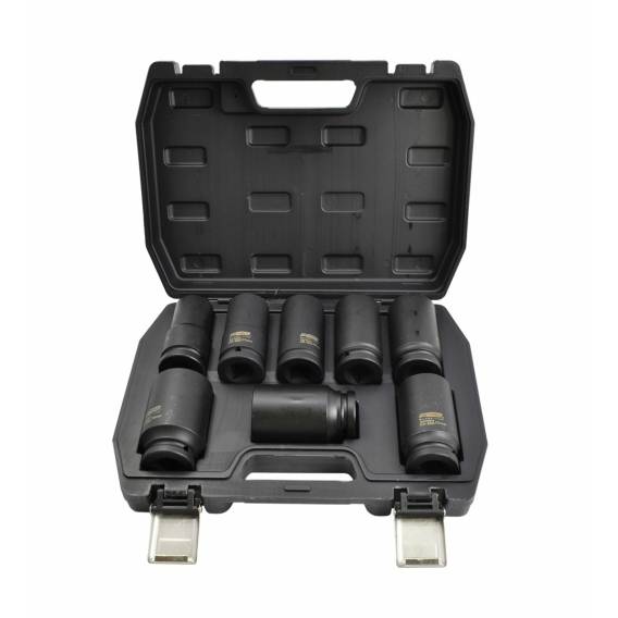 Obrázok pre AW IMPACT SOCKET SET 3/4" 8pcs/24-38mm/ LONG BLACK LINE