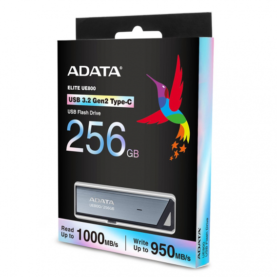 Obrázok pre ADATA UE800 USB paměť 256 GB USB typu C 3.2 Gen 2 (3.1 Gen 2) Stříbrná