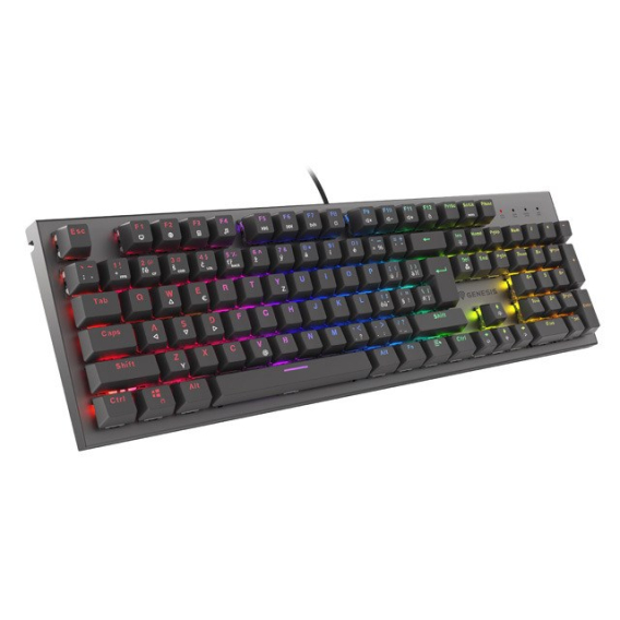 Obrázok pre KLAWIATURA DLA GRACZY GENESIS THOR 303 CZ/SK PODŚWIETLENIE RGB MECHANICZNA RED CZARNA SWITCH HOT SWA