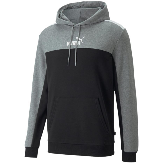 Obrázok pre Men's Puma ESS+ Block Hoodie TR grey-black 847428 01