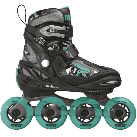 Obrázok pre Roces Moody Girl Tif Black-Grey-Turquoise Inline Skates 400856 03 30-35