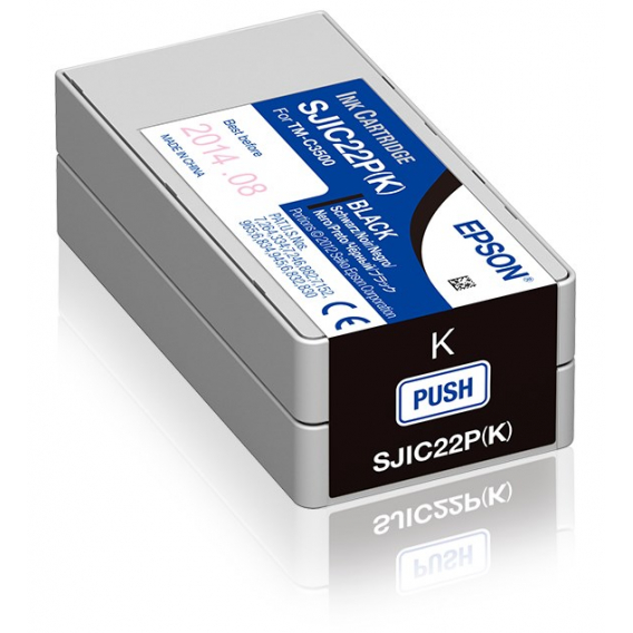 Obrázok pre Epson SJIC22P(K): Ink cartridge for ColorWorks C3500 (Black)