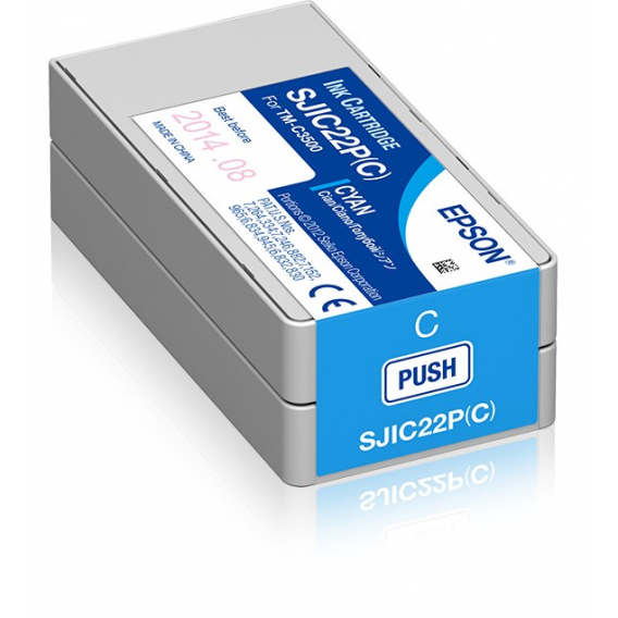 Obrázok pre Epson SJIC22P(C): Ink cartridge for ColorWorks C3500 (Cyan)