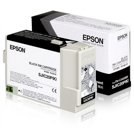 Obrázok pre Epson SJIC20P(K) - Ink cartridge for TM-C3400BK (Black)