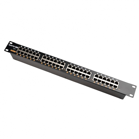 Obrázok pre Extralink Gigabit PoE Injector 24 Portový 24x 1000Mb/s RJ45, Kryt Rack